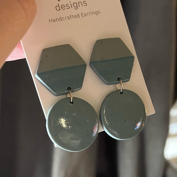 Glossy Handmade Clay Earrings - Picture 12 of 12